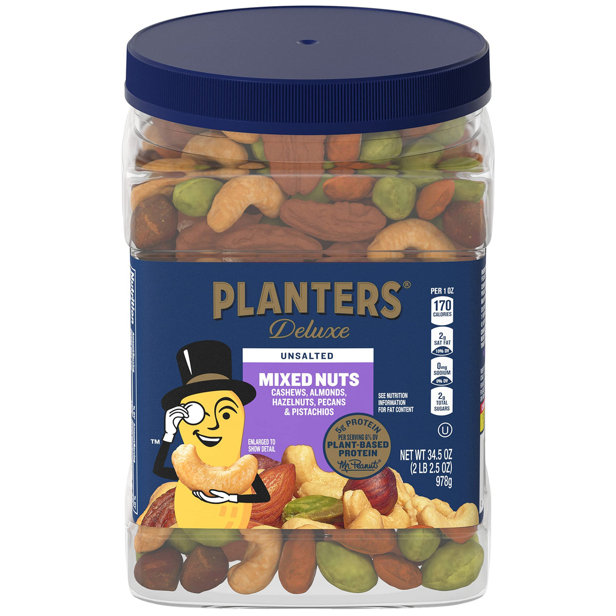 Salted Mixed Nuts – Plant-Based Protein, 27 oz
