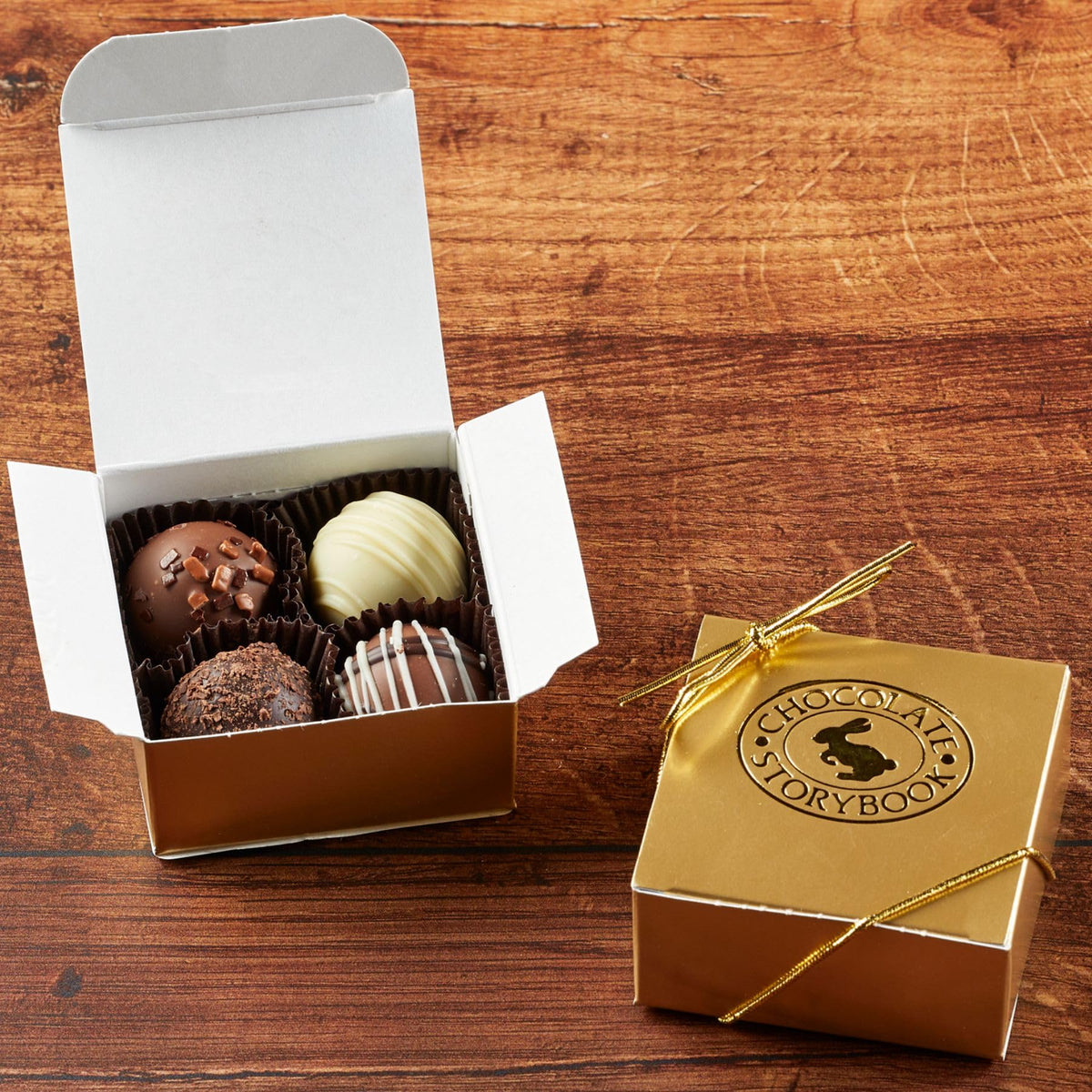 Chocolate Truffle Assortment – 4-Piece Gift Box