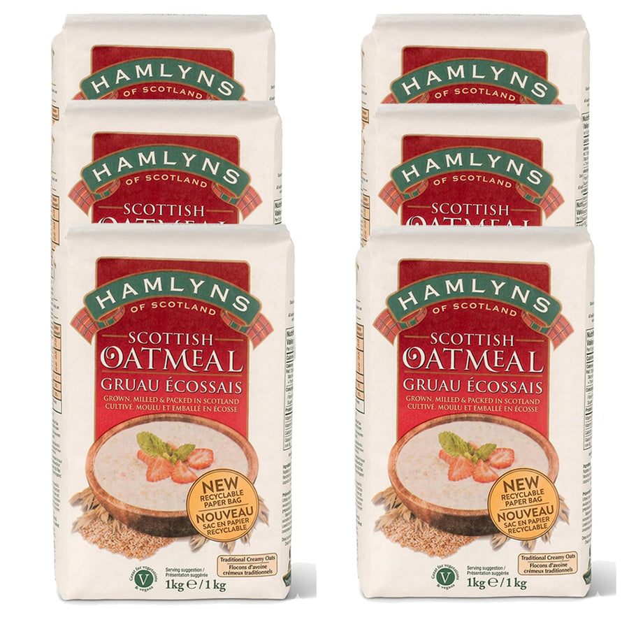 Stoneground Scottish Oatmeal – Fine Texture, 6-Pack