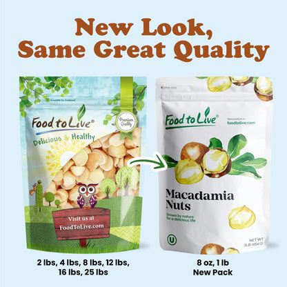 Macadamia Nut Halves & Pieces – Natural & Crunchy