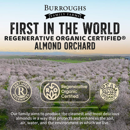 Organic Raw Almonds – Regenerative, Non-GMO Snack