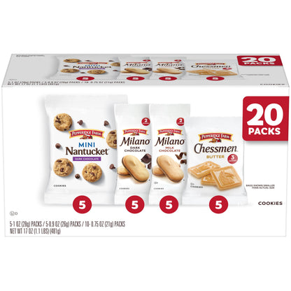 Dark Chocolate Milano Cookies – 10 Snack Packs