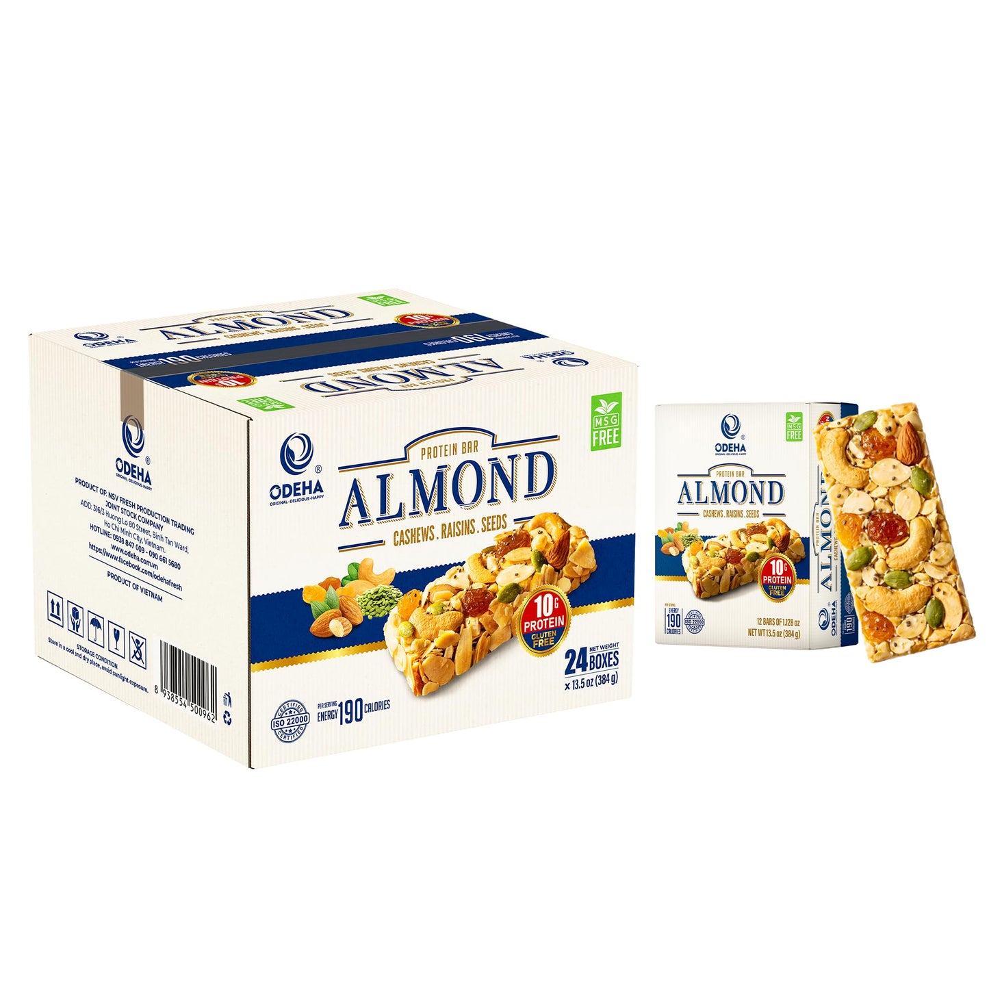 Almond Protein Bars – Vegan Nut & Seed Blend
