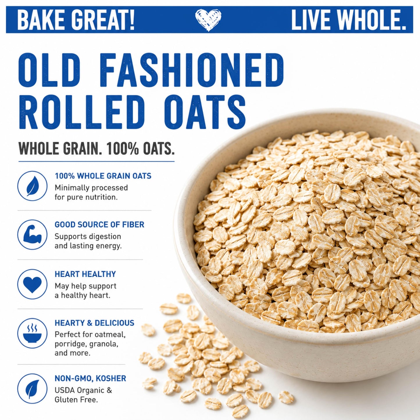 Great River Milling Organic Old Fashioned Rolled Oats