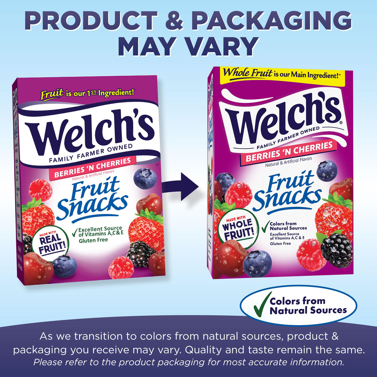 Berries & Cherries Fruit Snacks – 40 Snack Packs