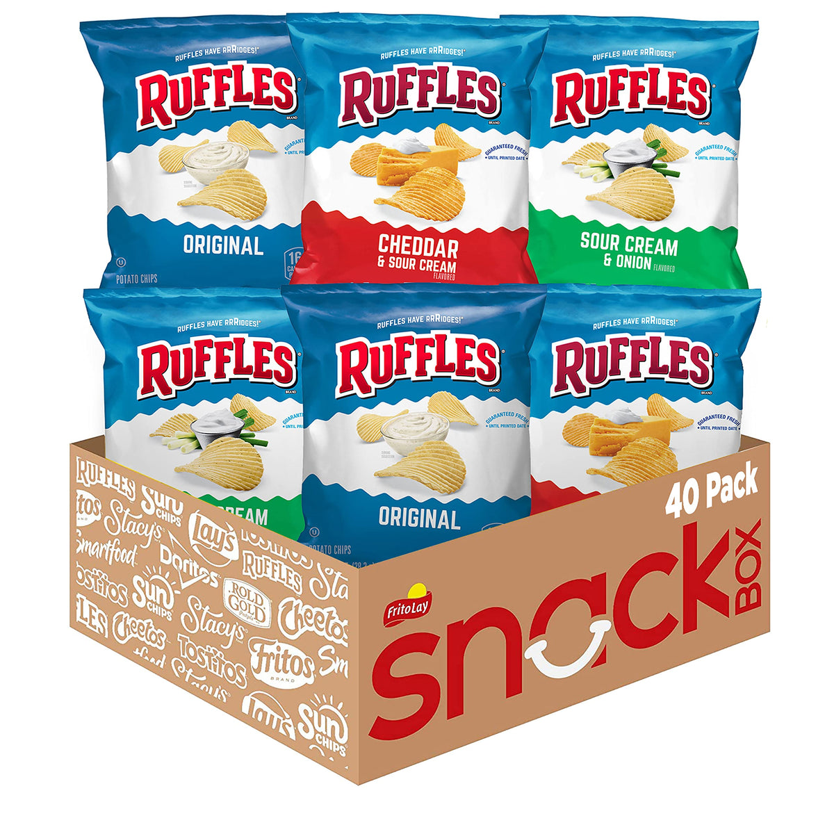 Original Ridged Potato Chips – 60 Snack Packs