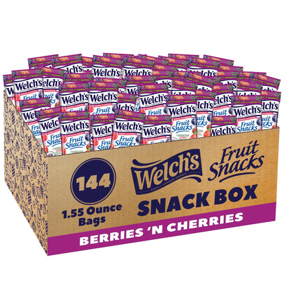 Berries & Cherries Fruit Snacks – 40 Snack Packs