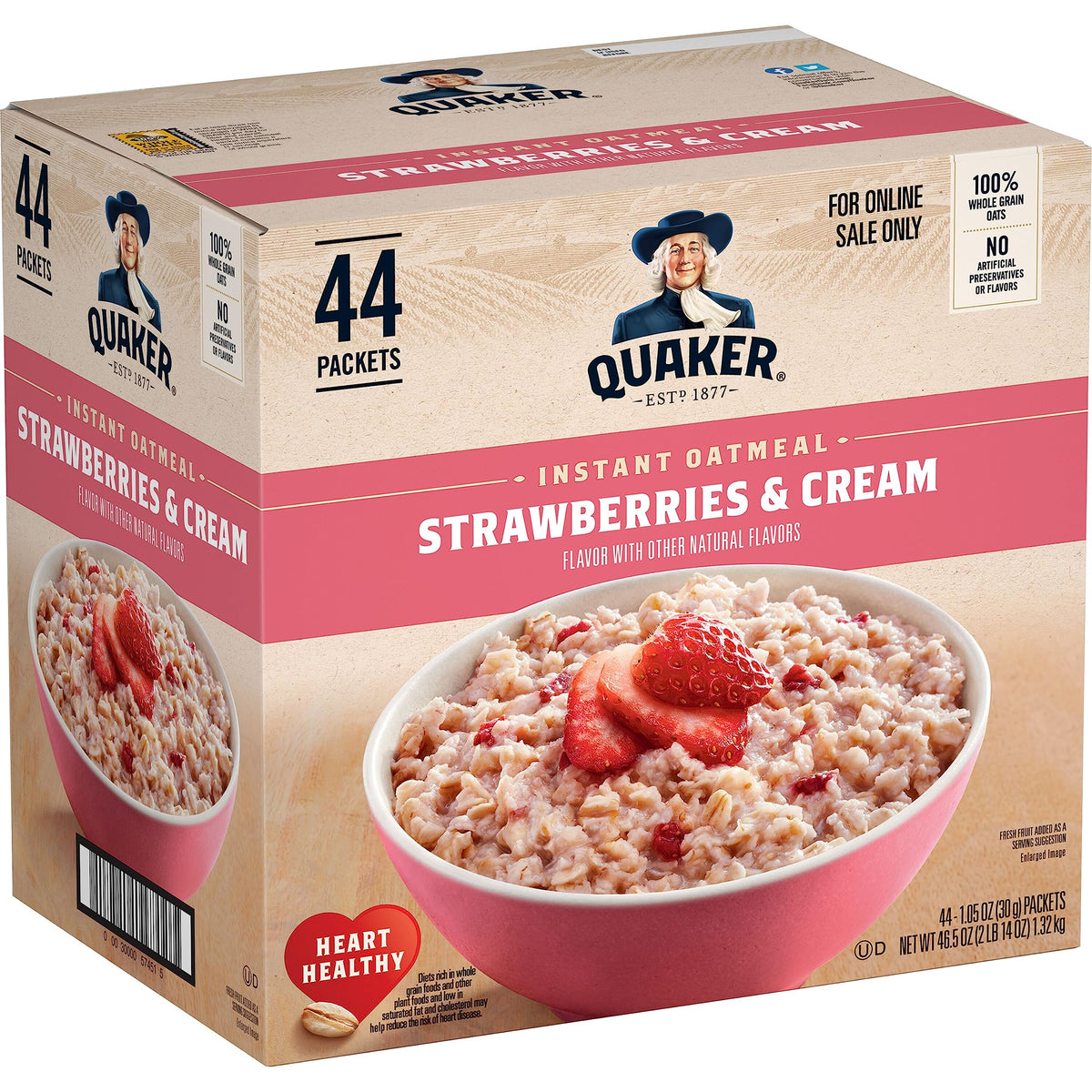 Instant Oatmeal – Maple Brown Sugar, 48 Packets