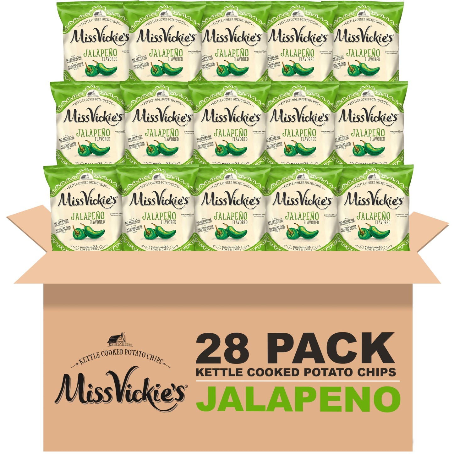 Kettle Cooked Potato Chips – 28-Pack Variety