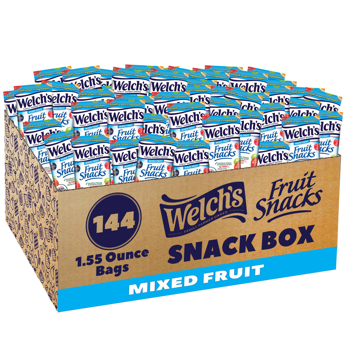Berries & Cherries Fruit Snacks – 40 Snack Packs