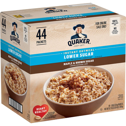 Instant Oatmeal – Maple Brown Sugar, 48 Packets