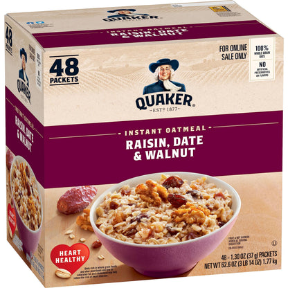 Instant Oatmeal – Maple Brown Sugar, 48 Packets